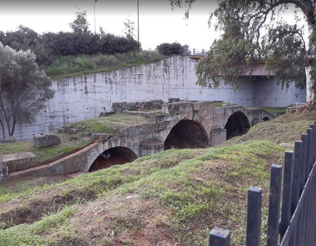 Roman Bridge over the Eleusinian Kifissos (part of ancient Iera Odos), Municipality of Eleusina