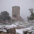 Images from the snowy Archaeological Site of Aigosthena (26-1-2022)