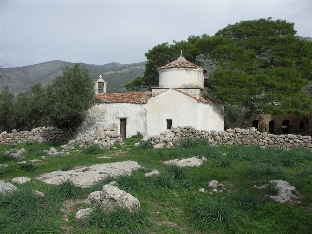 Ναός Αγίου Γεωργίου, Αρχαιολογικός Χώρος Αιγοσθένων, Πόρτο Γερμενό, Δήμος Μάνδρας-Ειδυλλίας