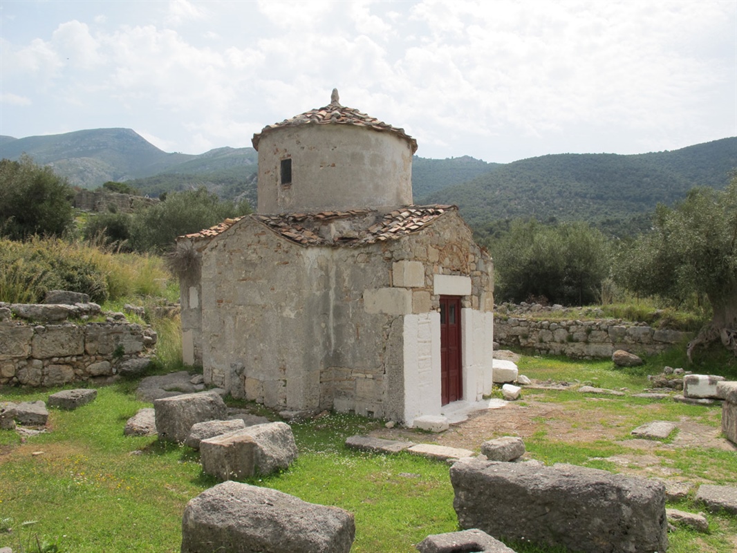 Christian basilica and church of Virgin Maria or Agia Anna, Archaeological Site of Aigosthena, Porto Germeno, Municipality of Mandra-Eidyllia